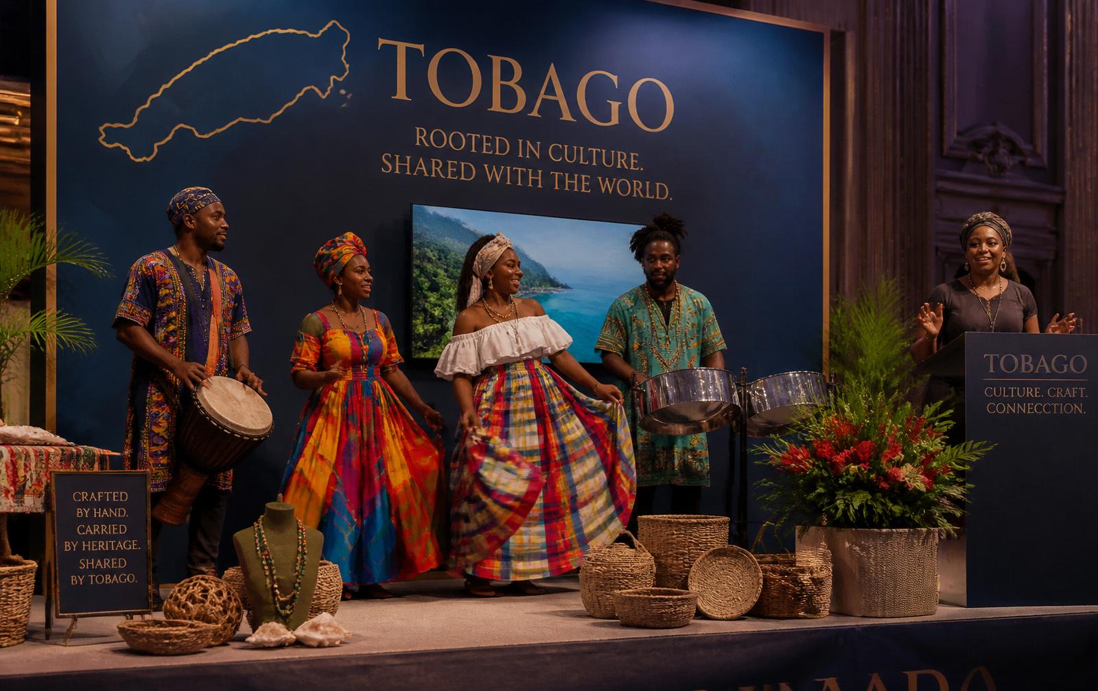 Tobago cultural performers on an international stage